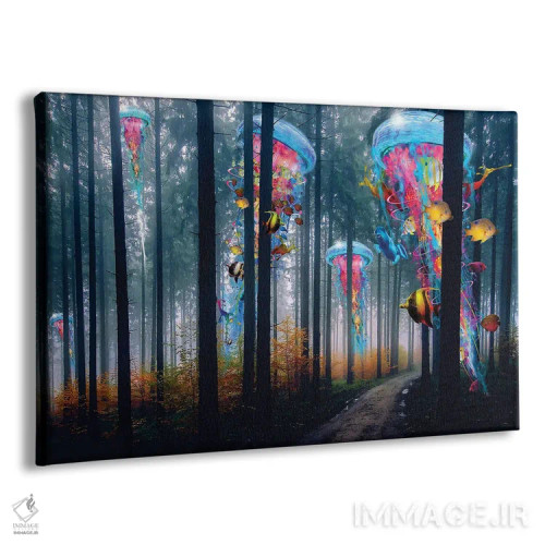 تابلو جنگل عروس دریایی برقی فوقالعاده اثر دیوید لوبلاو - نمای پرسپکتیو محصول