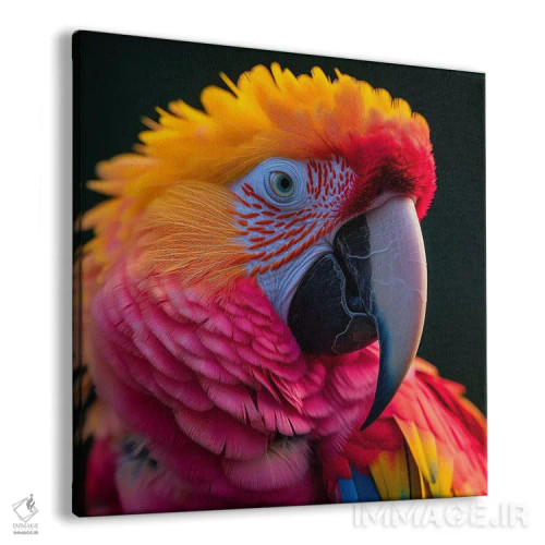 تابلو طوطی بیشفعال (هایپر) اثر دیوید لوبلاو - نمای پرسپکتیو محصول