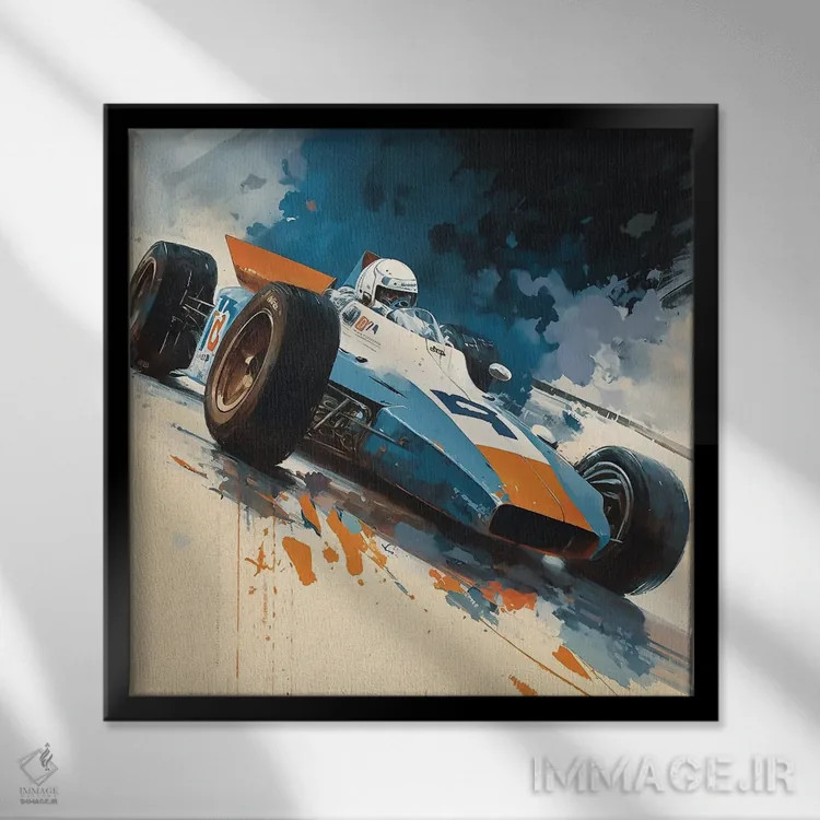 تابلو دنیای ایندی اثر دیوید لوبلاو - نمای قابدار مشکی