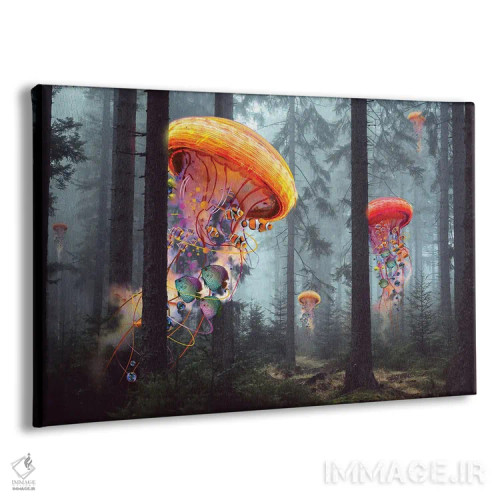 تابلو جنگل عروس دریایی برقی اثر دیوید لوبلاو - نمای پرسپکتیو محصول
