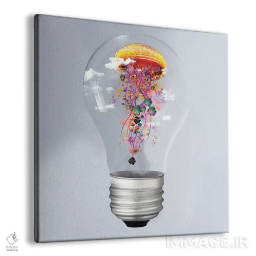 تابلو عروس دریایی برقی در یک لامپ اثر دیوید لوبلاو - نمای پرسپکتیو محصول