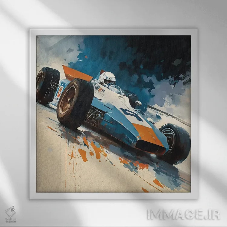 تابلو دنیای ایندی اثر دیوید لوبلاو - نمای قابدار سفید