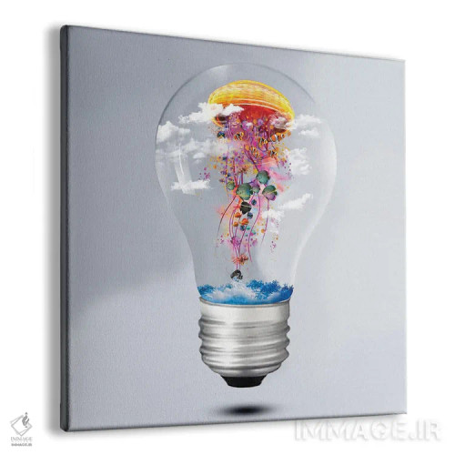 تابلو لامپ عروس دریایی برقی اثر دیوید لوبلاو - نمای پرسپکتیو محصول