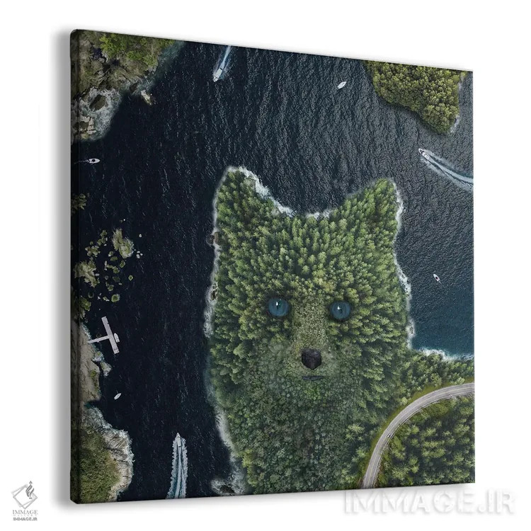 تابلو نقطهٔ روباه از بالا اثر دیوید لوبلاو - نمای پرسپکتیو محصول