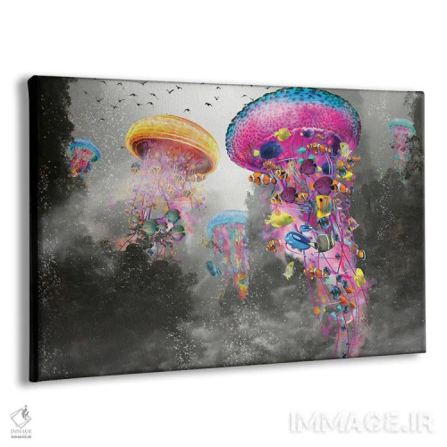 تابلو عروس دریایی برقی در کوه مرموز اثر دیوید لوبلاو - نمای پرسپکتیو محصول