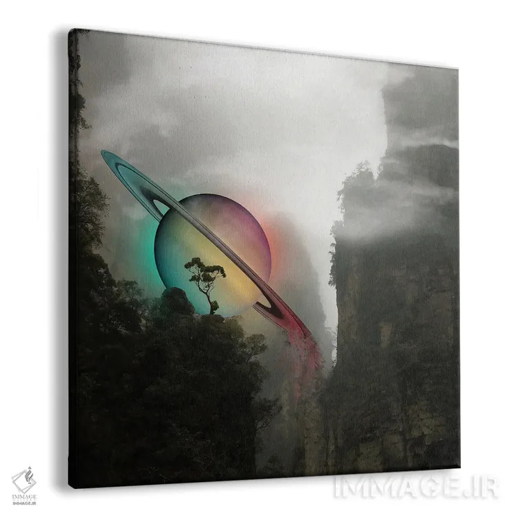 تابلو فرود بر زحل (سیاره) اثر دیوید لوبلاو - نمای پرسپکتیو محصول