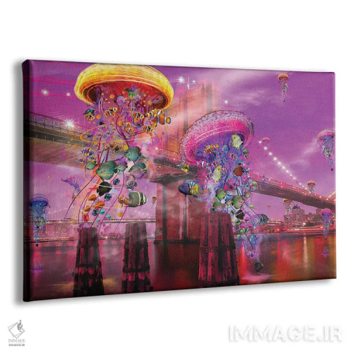تابلو عروس دریایی برقی بروکلین (نیویورک) اثر دیوید لوبلاو - نمای پرسپکتیو محصول