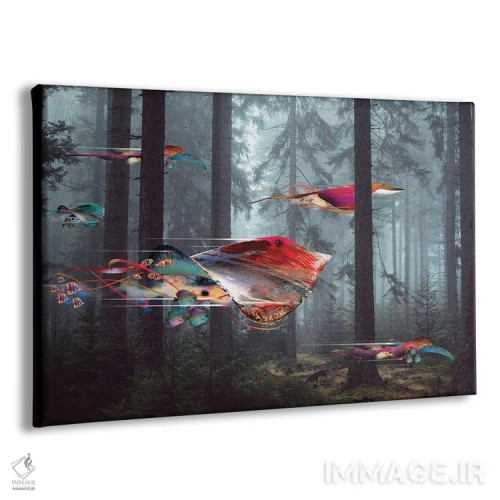 تابلو جنگل سفرهماهی برقی اثر دیوید لوبلاو - نمای پرسپکتیو محصول