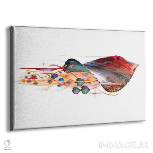 تابلو سفرهماهی رنگارنگ اثر دیوید لوبلاو - نمای پرسپکتیو محصول