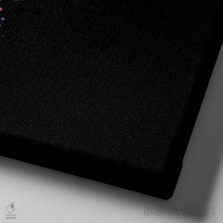 تابلو جهان عروس دریایی برقی در قرمز اثر دیوید لوبلاو - نمای نزدیک بافت بوم