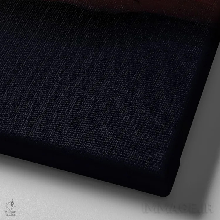 تابلو ساحل فلامینگو اثر دیوید لوبلاو - نمای نزدیک بافت بوم