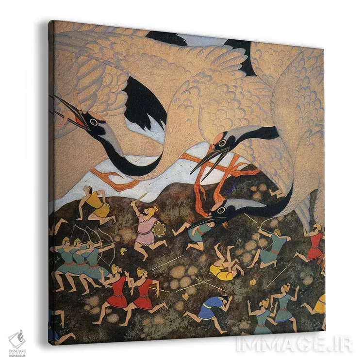 تابلو تنگلوود: آنها دائماً با درناها در جنگ بودند اثر ادموند دولاک (نقاش و تصویرگر فرانسوی-انگلیسی) - نمای پرسپکتیو محصول