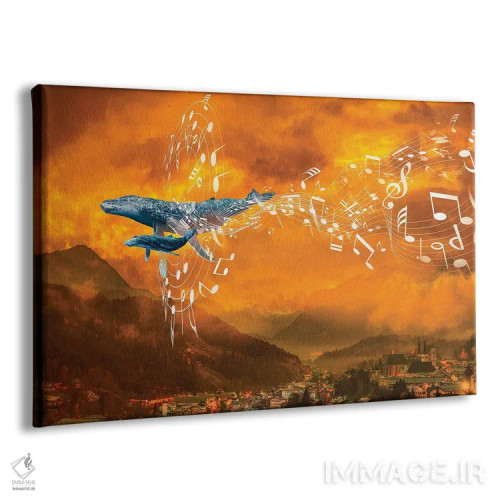 تابلو موسیقی نهنگ در کوهستان اثر دیوید لوبلاو - نمای پرسپکتیو محصول