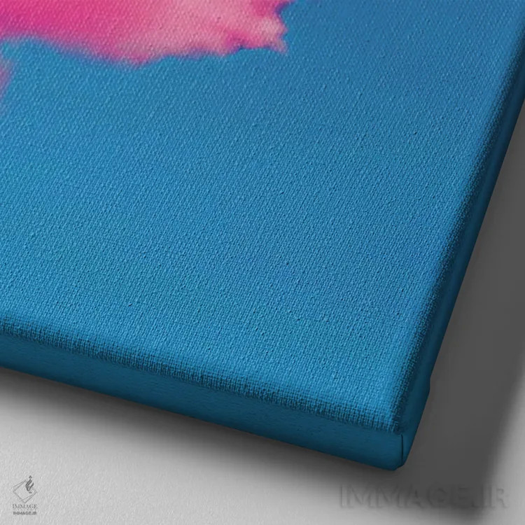 تابلو استراحت نهنگ اثر دیوید لوبلاو - نمای نزدیک بافت بوم