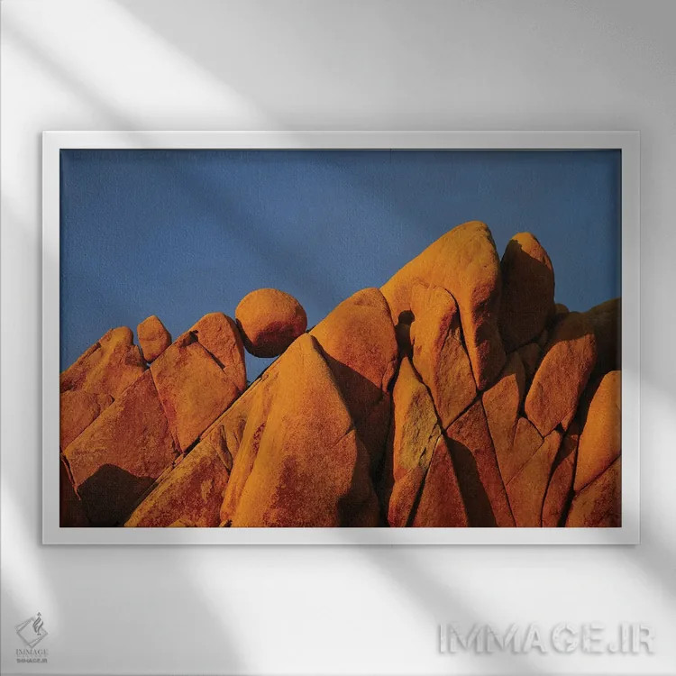 تابلو هندسه اثر داستین لِفور - نمای قابدار سفید