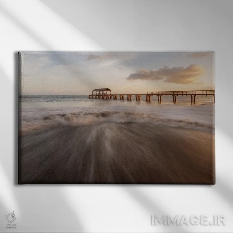 تابلو طلوع در جزیره هاوایی اثر داستین لِفور - نمای روبهرو روی دیوار