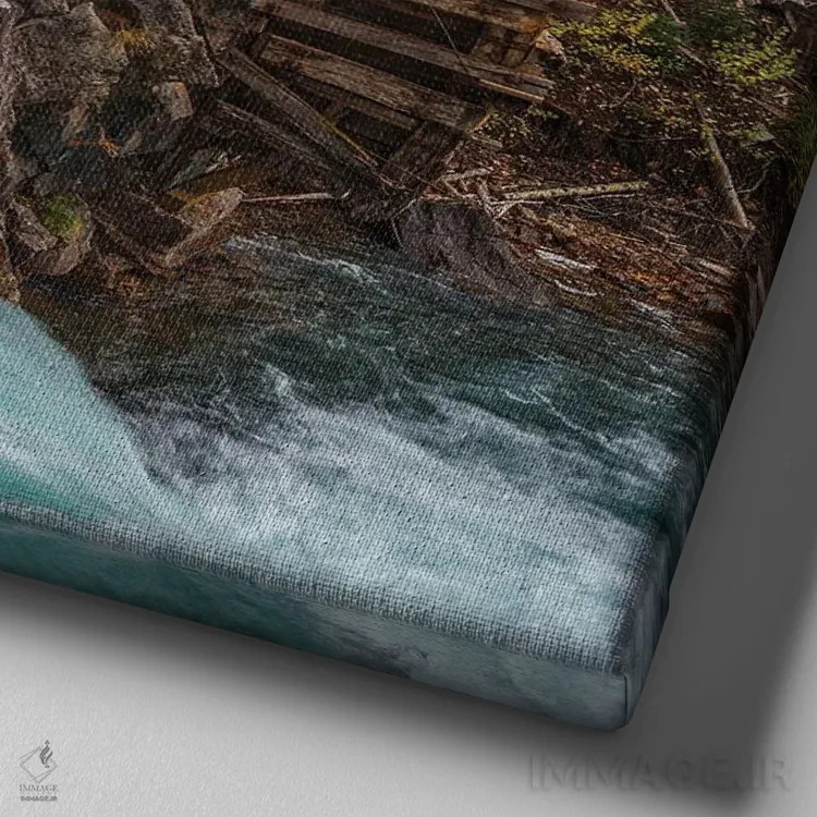 تابلو آسیاب تویستال اثر داستین لِفور - نمای نزدیک بافت بوم