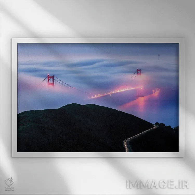 تابلو طلایی اثر داستین لِفور - نمای قابدار سفید