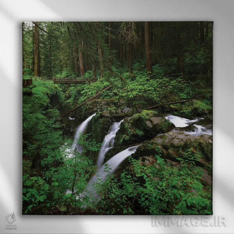 تابلو آبشار سول دوک اثر داستین لِفور - نمای روبهرو روی دیوار