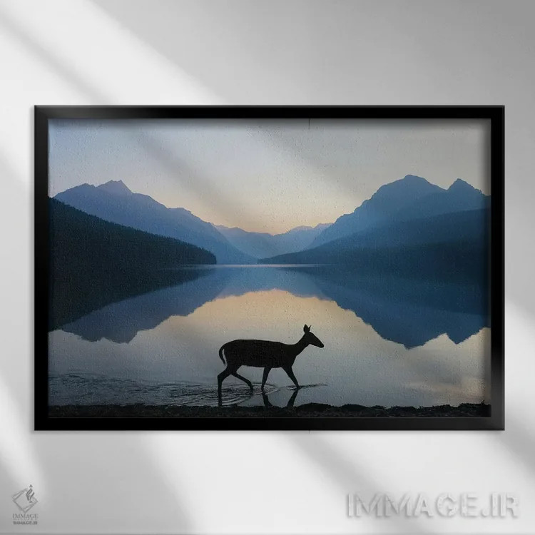 تابلو ظرافت موجودات وحشی اثر داستین لِفور - نمای قابدار مشکی