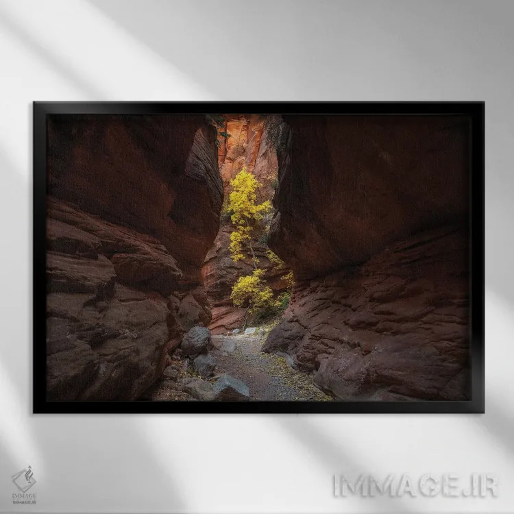 تابلو تنهایی اثر داستین لِفور - نمای قابدار مشکی