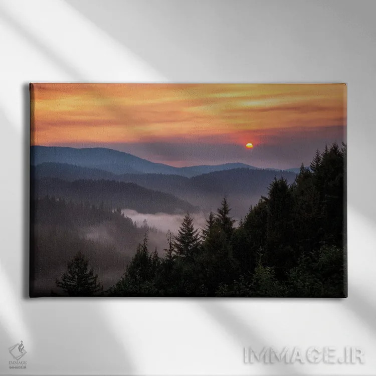 تابلو طلوع گردان کالیفرنیا اثر داستین لِفور - نمای روبهرو روی دیوار