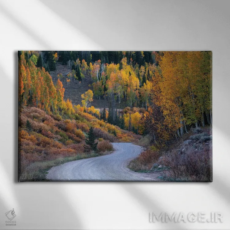 تابلو پاییز کوههای یوینتا اثر داستین لِفور - نمای روبهرو روی دیوار