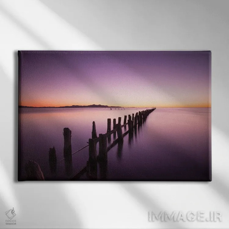 تابلو دریاچه نمک بزرگ اثر داستین لِفور - نمای روبهرو روی دیوار