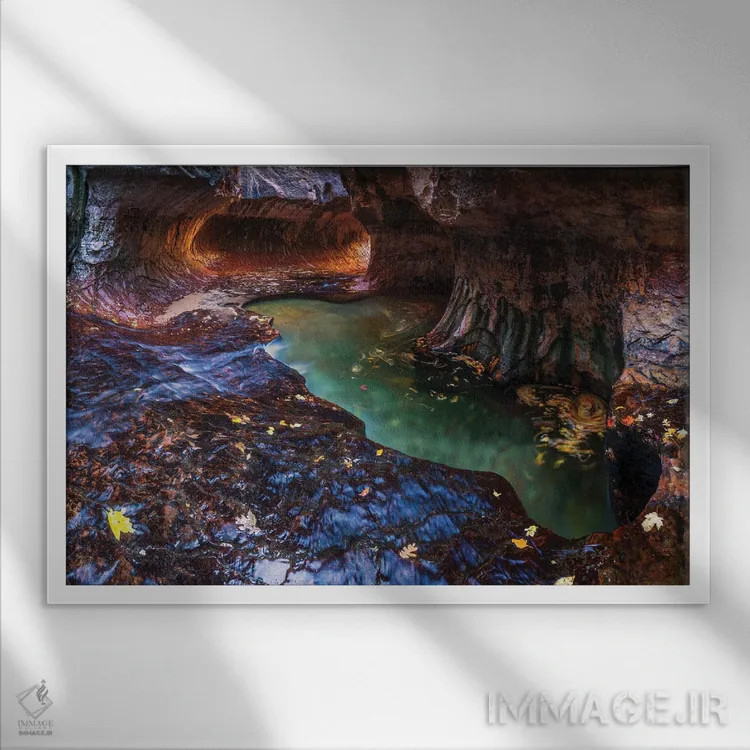 تابلو سابوی (راهآب طبیعی) اثر داستین لِفور - نمای قابدار سفید