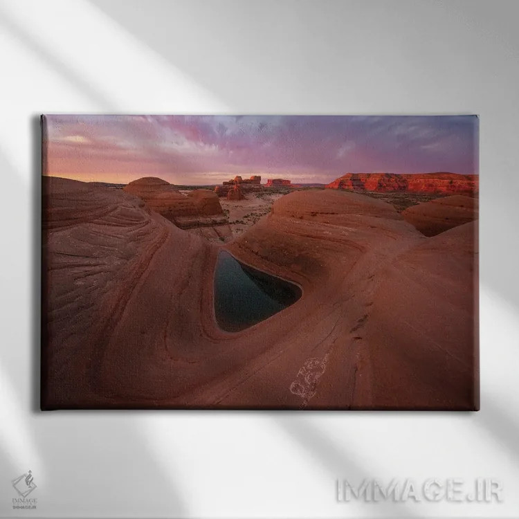 تابلو صبح آبرنگی اثر داستین لِفور - نمای روبهرو روی دیوار