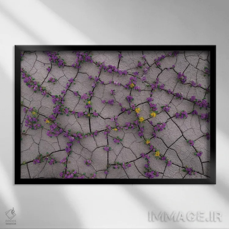 تابلو شکافتن (پیشروی) اثر داستین لِفور - نمای قابدار مشکی