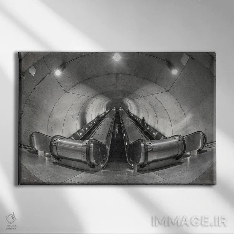 تابلو محو اثر داستین لِفور - نمای روبهرو روی دیوار