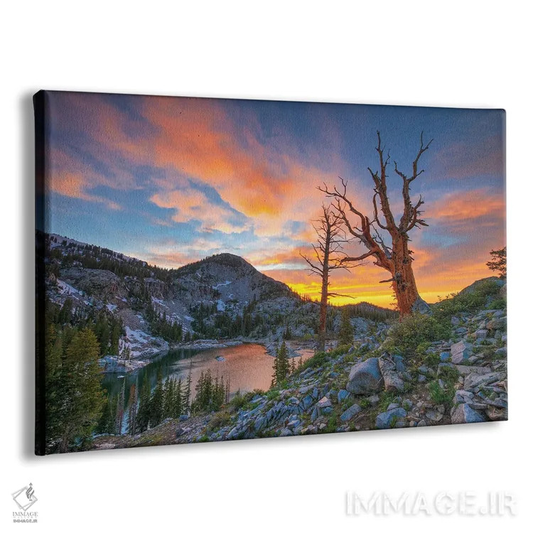 تابلو غروب بر دریاچه مری اثر داستین لِفور - نمای پرسپکتیو محصول