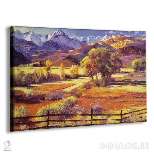 تابلو مزرعه پای کوه اثر دیوید لوید گلوور - نمای پرسپکتیو محصول