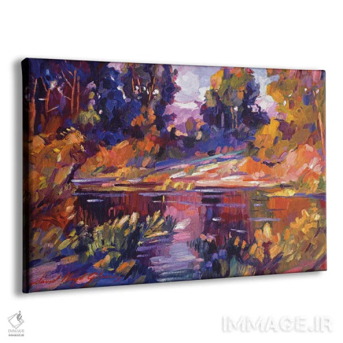 تابلو دریاچهٔ سکوت اثر دیوید لوید گلوور - نمای پرسپکتیو محصول