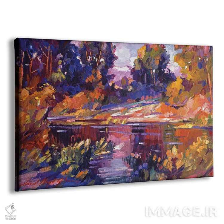 تابلو دریاچهٔ سکوت اثر دیوید لوید گلوور - نمای پرسپکتیو محصول