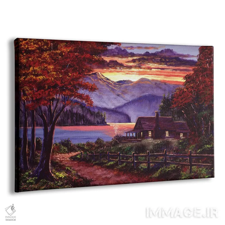 تابلو کلبهٔ تنها اثر دیوید لوید گلوور - نمای پرسپکتیو محصول