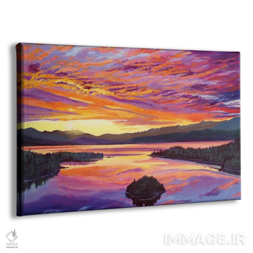 تابلو آسمان دریاچه تاهو اثر دیوید لوید گلوور - نمای پرسپکتیو محصول