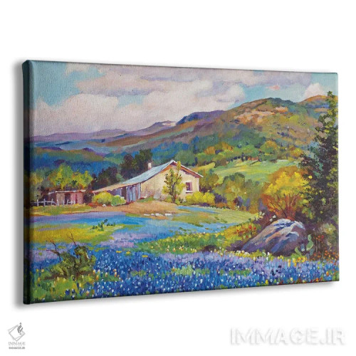 تابلو مزرعه قدیمی تگزاس اثر دیوید لوید گلوور - نمای پرسپکتیو محصول