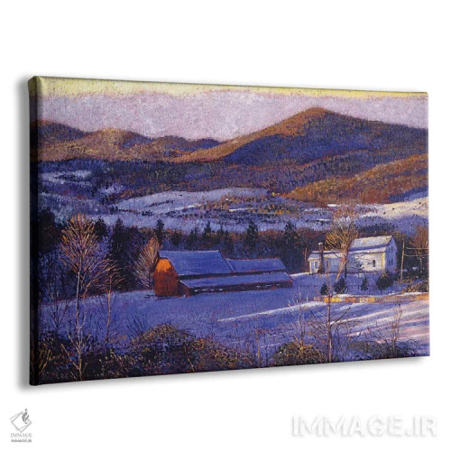تابلو آبی زمستانی اوهایو اثر دیوید لوید گلوور - نمای پرسپکتیو محصول