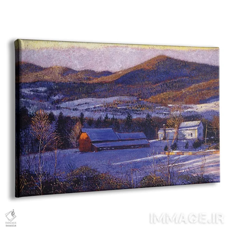 تابلو آبی زمستانی اوهایو اثر دیوید لوید گلوور - نمای پرسپکتیو محصول
