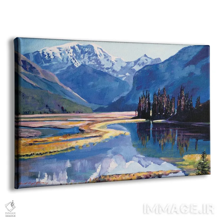تابلو دره رودخانهٔ آرام اثر دیوید لوید گلوور - نمای پرسپکتیو محصول