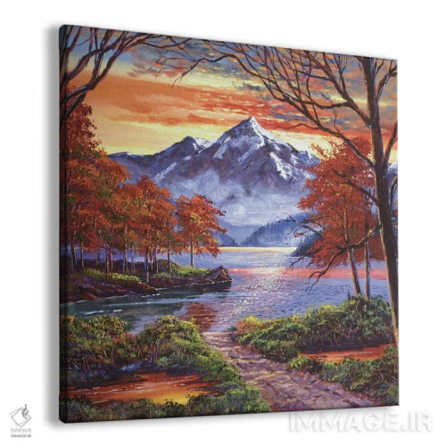 تابلو مسیر به سوی دریاچهٔ درخشان اثر دیوید لوید گلوور - نمای پرسپکتیو محصول