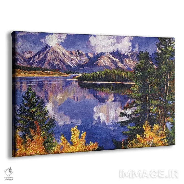 تابلو آبی ناب اثر دیوید لوید گلوور - نمای پرسپکتیو محصول