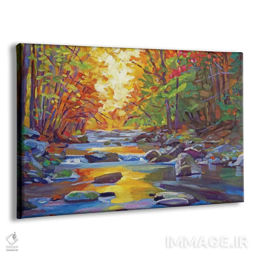 تابلو جویبار آرام اثر دیوید لوید گلوور - نمای پرسپکتیو محصول