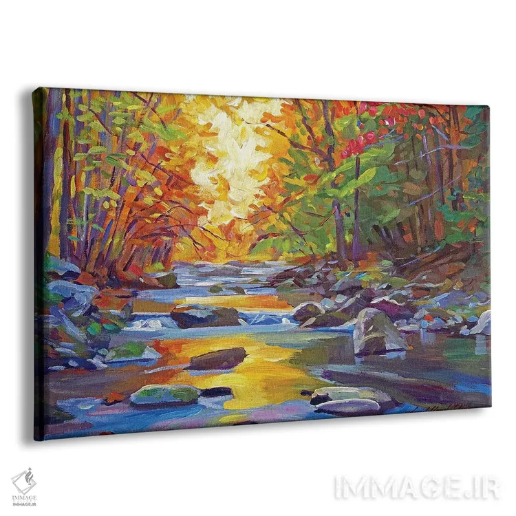 تابلو جویبار آرام اثر دیوید لوید گلوور - نمای پرسپکتیو محصول