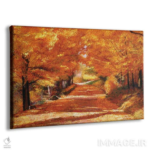 تابلو جادهٔ برگ زرد اثر دیوید لوید گلوور - نمای پرسپکتیو محصول
