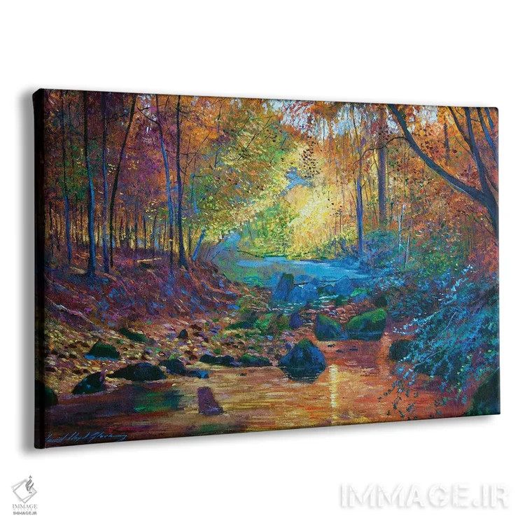 تابلو لحظات آرام پاییزی اثر دیوید لوید گلوور - نمای پرسپکتیو محصول