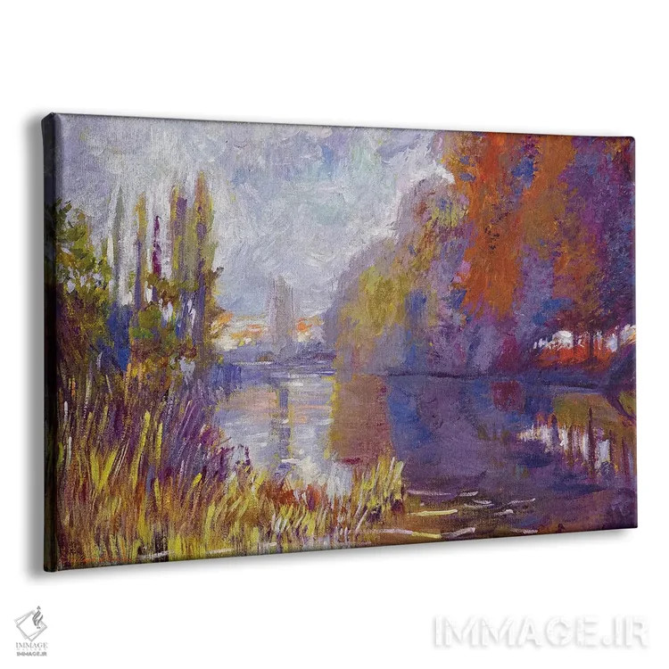 تابلو درختان کنار رودخانه اثر دیوید لوید گلوور - نمای پرسپکتیو محصول