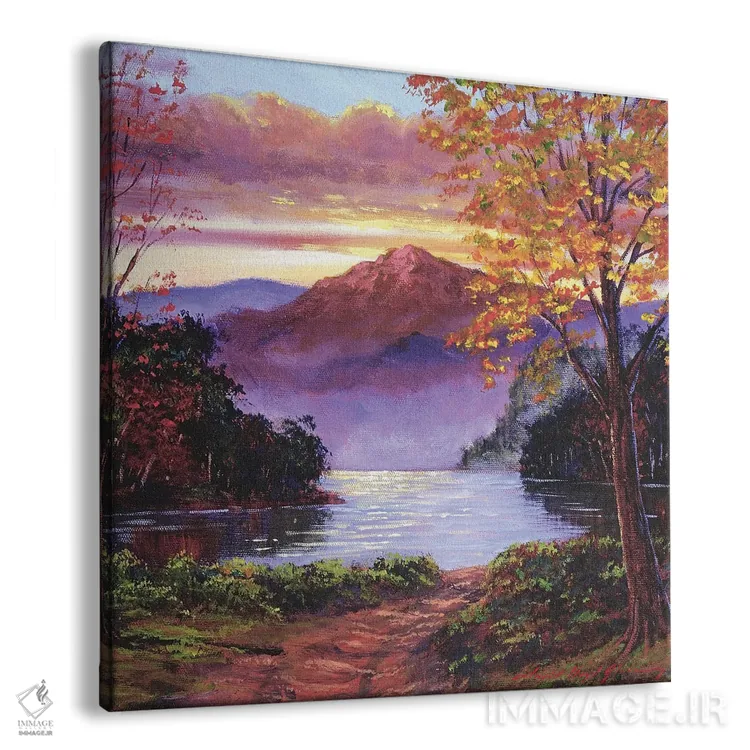 تابلو جاده به ساحل دریاچه اثر دیوید لوید گلوور - نمای پرسپکتیو محصول